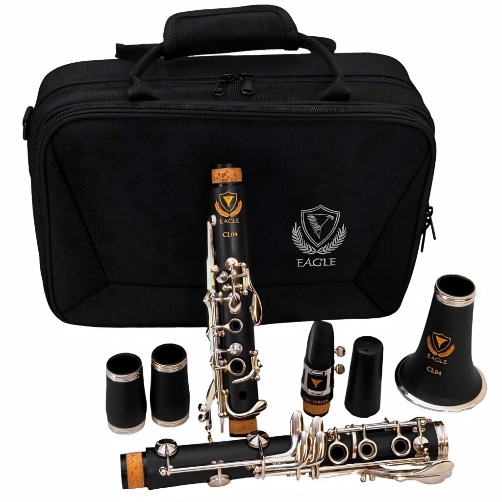 clarinete eagle pro series detalhe estojo e acessorios