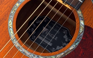 roseta de abalone de viol&atilde;o folk auditorium eagle ema 663 acetinado master series