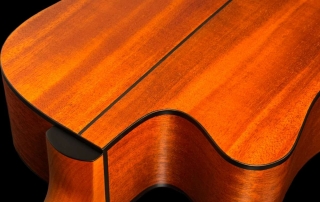 detalhe das costas e cutaway de violao eagle folk dreadnought emd660 stnt