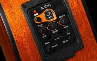 pr&eacute; amplificador e equalizador Promix de violao eagle folk dreadnought emd660 stnt