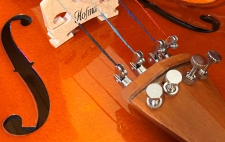 cavalete violino Hofma, tampo violino Hofma