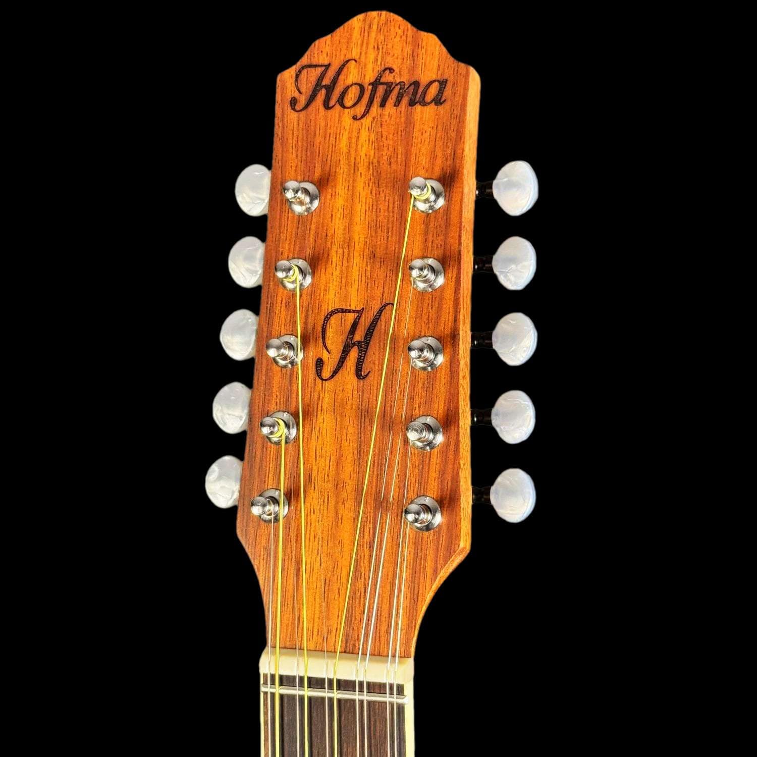 hbg360-viola-sertaneja-caipira-hofma-detalhe04 viola sertaneja caipira hofma hbg360 natural acetinada detalhe headstock