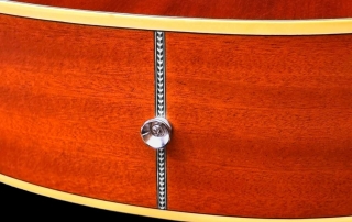 violao folk eletroacustico hofma hmf240 natural acetinado detalhe roldana