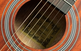 hmf248-violao-folk-eletroacustico-hofma-detalhe02 violao mini jumbo eletroacústico hofma hmf248 natural detalhe roseta