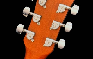 headstock de violão canhoto aço Hofma HMF250 LH