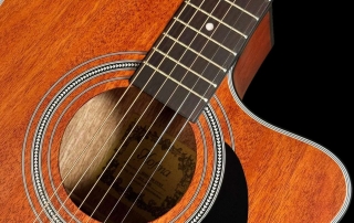 violao folk hofma hmf250 stnt detalhe tampo e roseta