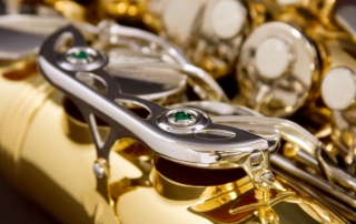 saxofone alto laqueado com chaves niqueladas eagle pro series sa500 ln