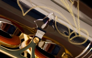 saxofone alto eagle sa500 bg ônix dourado com engraving