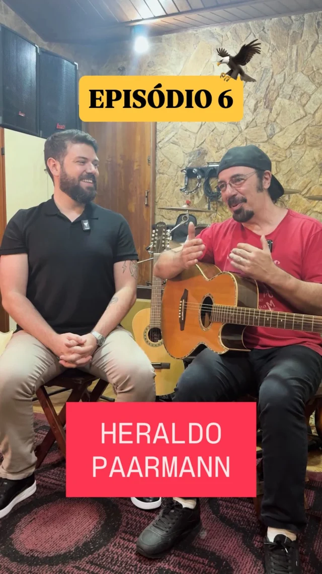 EPISÓDIO 6  @heraldopaarmann traz histórias e curiosidades vividas ao lado de seus instrumentos Eagle, tudo de um jeito leve e descontraído. 🎸  Aperte o play e venha conhecer esse lado do Heraldo com a gente! 😉  #eagle #heraldopaarmann #eagleinstrumentos