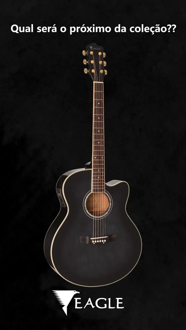 Já pensou se o seu próximo violão fosse decidido agora? 🎸  O desafio é simples: toque na tela e segure.
Quando o vídeo parar… esse é o violão que te escolheu. 👀✨  Clássico, moderno, aço, nylon… cada modelo da Eagle carrega uma história, um som e uma próxima fase da sua música.  Agora conta pra gente:
👉 em qual violão o vídeo parou pra você?  Eagle, asas para o seu talento! 🦅  #eagle #eagleinstrumentos #violão #instrumentos