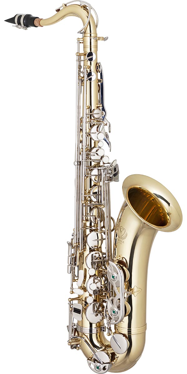 st503 saxofone tenor eagle st503 ln laqueado dourado chaves niqueladas frontal