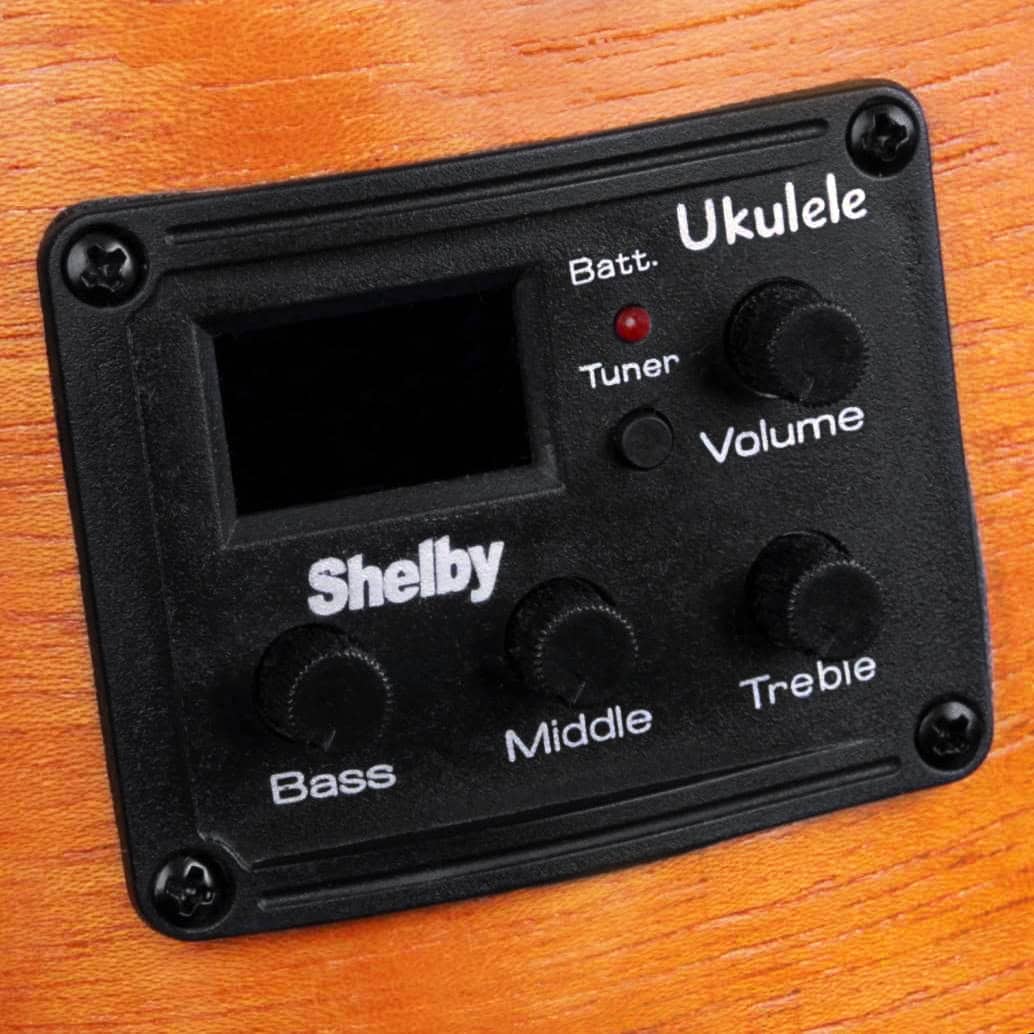 equalizador ukulele Shelby, pr&eacute; amplificador ukulele Shelby