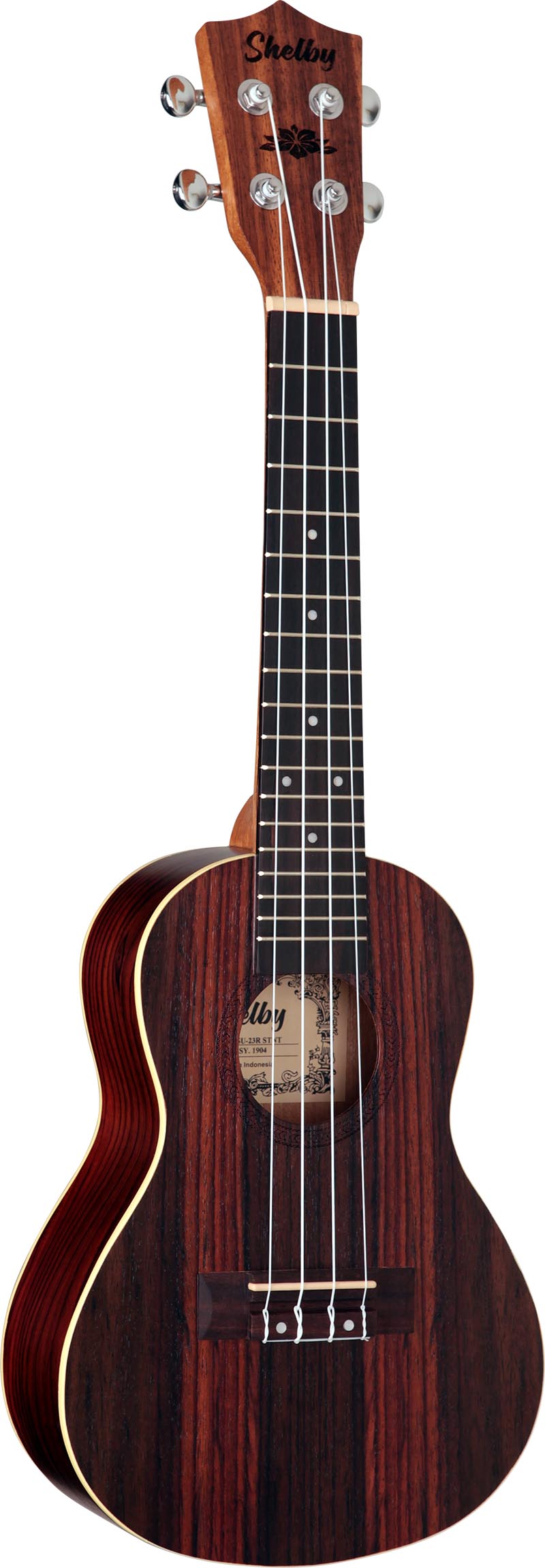 su23r ukulele concerto shelby su23r stnt jacaranda acetinado visao frontal vertical