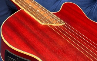 tampo de violão Hofma HMF240 vermelho