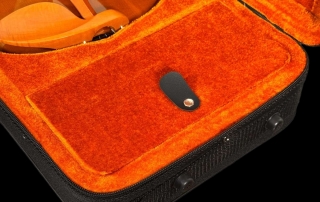 violino-eagle-pro-series-detalhe-compartimento-fechado violino profissional eagle pro series compartimento interno fechado